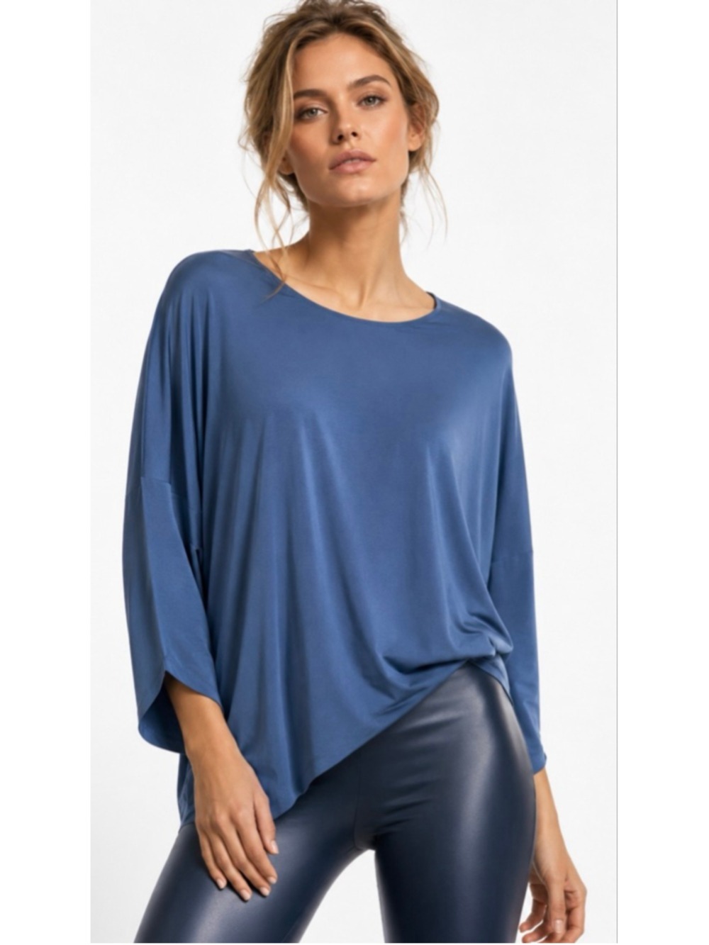 NWT Women's Wolford Blue Tunic Top M